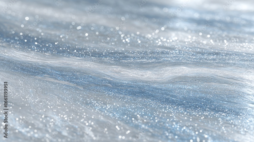 Obraz premium Silvery fabric with chrome texture captures the essence of a sci-fi design in a futuristic interior