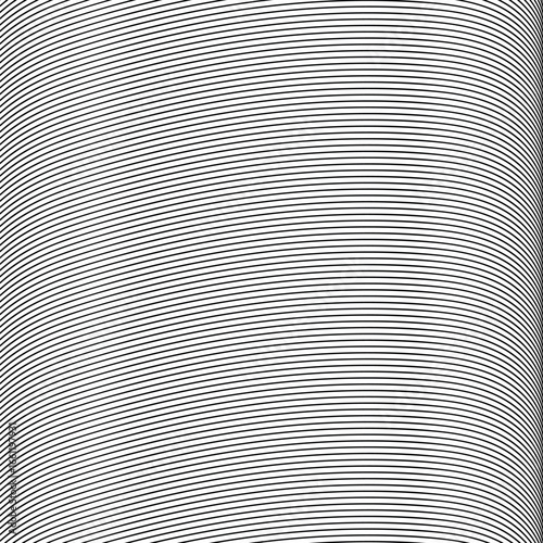 Line striped texture with down-curved edges.