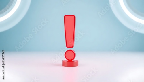 Wallpaper Mural Red Exclamation Mark Alarm Sign Torontodigital.ca