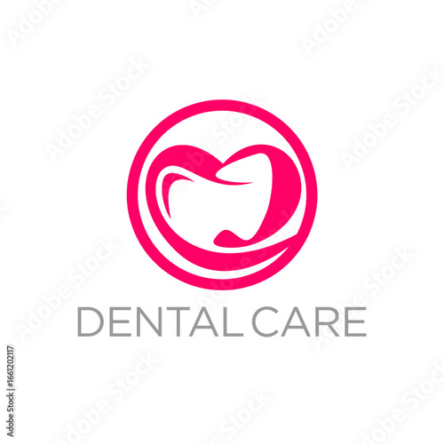Dent Dentist Dental Care Clinic Logo Template Vector
