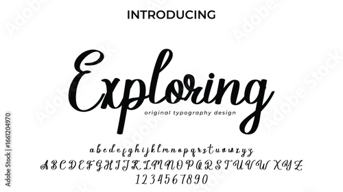 Exploring - Elegant Script Font for Smooth Handwritten Design and Creative Typography