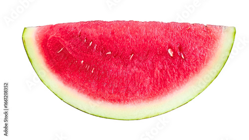 Fresh red watermelon slices on a transparent background, juicy and vibrant, perfect for food design, healthy product promotions, and attractive culinary content