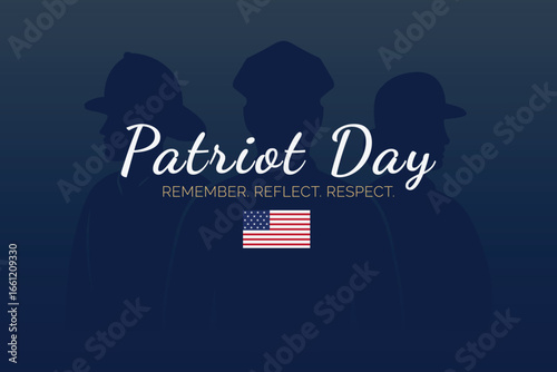 Patriot Day firefighter soldier remembrance design