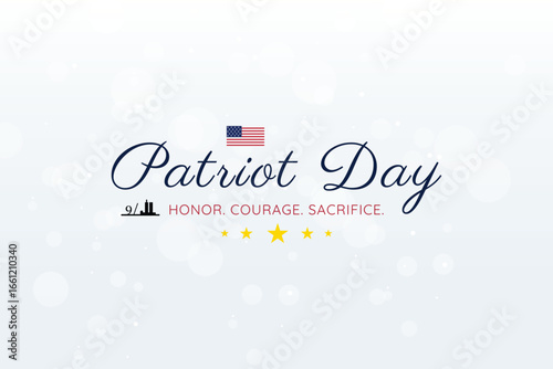 Patriot Day honor courage sacrifice illustration