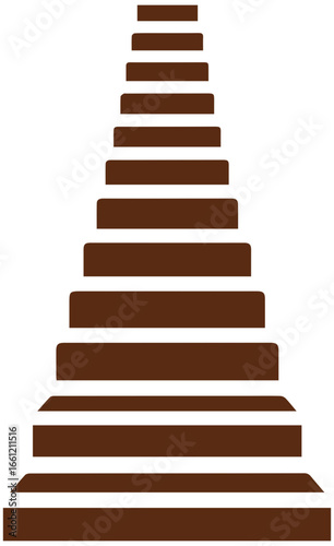 Climbing the ladder of success, stairway to growth, business achievement and progress