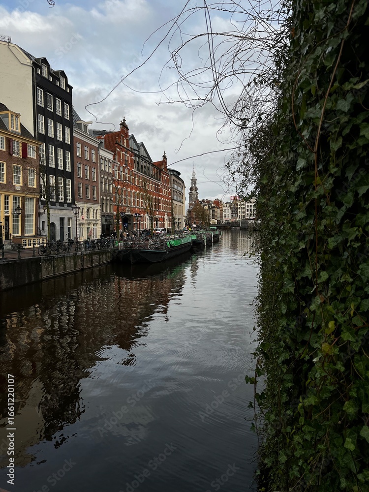 Naklejka premium canal in amsterdam