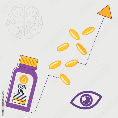 Fish Oil Capsules Improve Brain Health and Vision Health