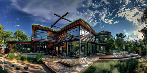 Luxury Sustainable Modern Eco House Design
Contemporary Green Home with Glass and Wood Architecture