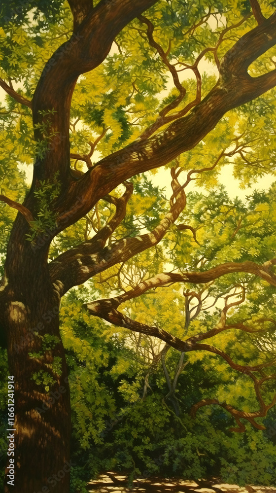 Naklejka premium Whimsical Forest