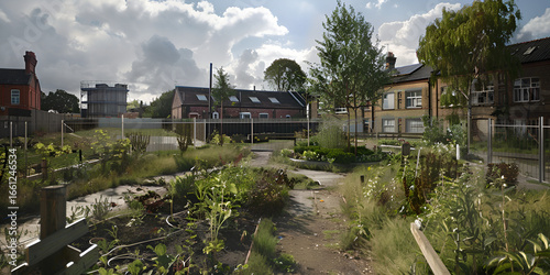 Community Garden in Urban Neighborhood

Sustainable Food Growing in Cities

Green Spaces for Urban Agriculture
