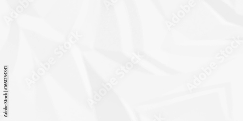 White crumpled paper Blank white crumpled and creased paper poster.	