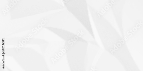 White crumpled paper Blank white crumpled and creased paper poster.	