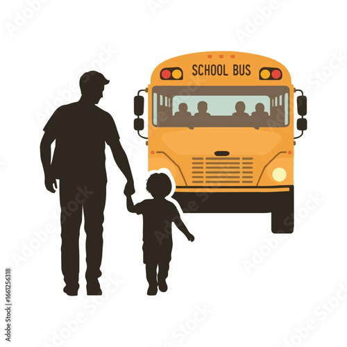 An elementary pupil begins an educational journey; this first lesson in thinking and learning represents academic progress, guided by parental coaching and teaching.