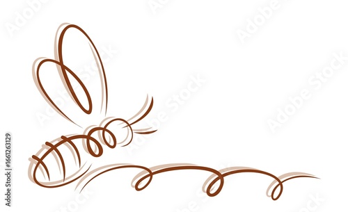 Symbol of a wild stylized bee.