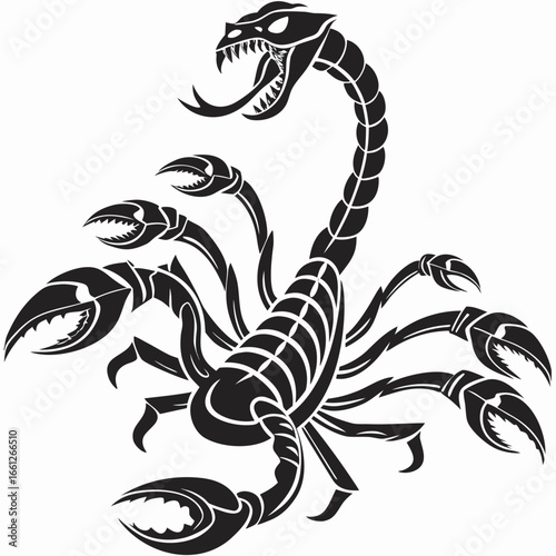 vector of a hydra with multiple heads