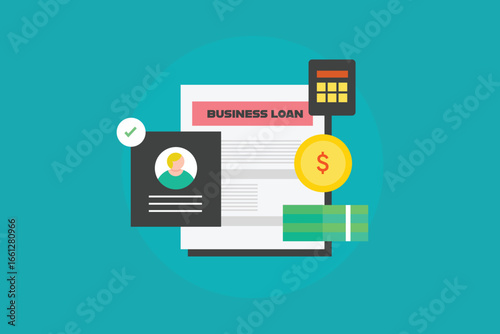 Individuals applying for bank loans, receiving loan approvals, and calculating applicable interest rates.