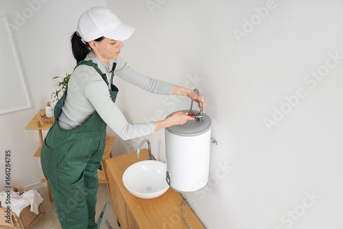 Professional plumber instal...