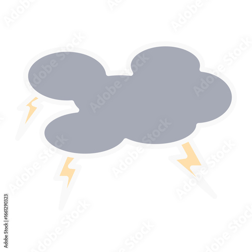 Stormy cloud with thunderstorm