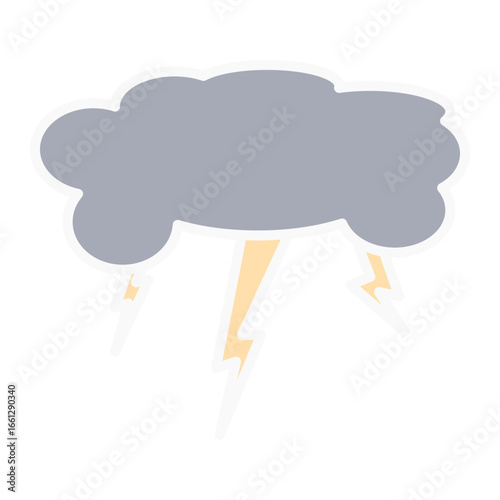 Stormy cloud with thunderstorm