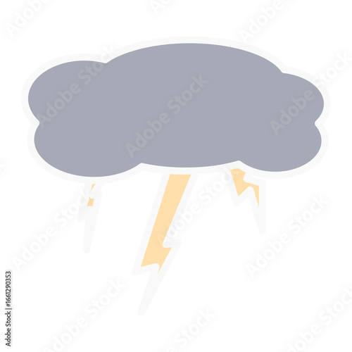 Stormy cloud with thunderstorm