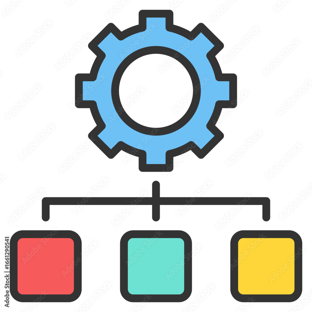 Resource Flow Icon Element For Design Resource Flow Icon Element For Design