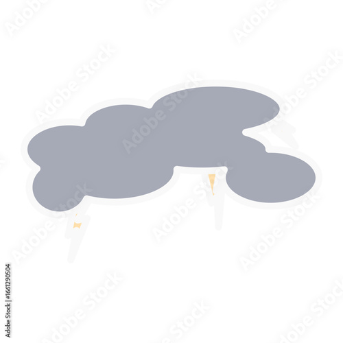 Stormy cloud with thunderstorm