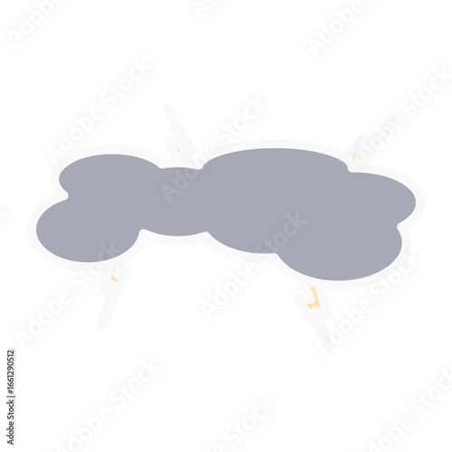Stormy cloud with thunderstorm