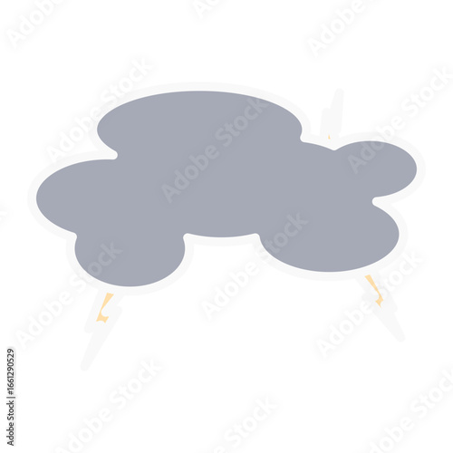 Stormy cloud with thunderstorm