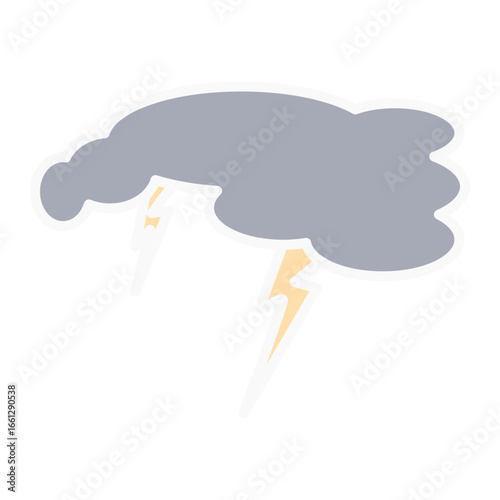 Stormy cloud with thunderstorm