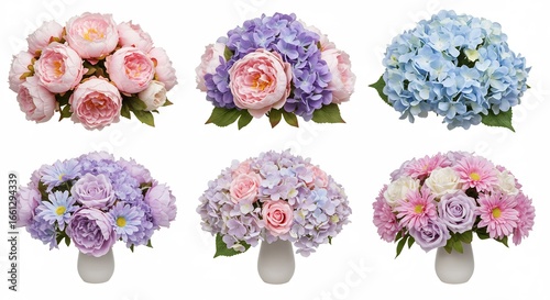 Wallpaper Mural 鮮やか色彩 人工花束 優雅な造花アレンジメント 春色パステル. AI Generated Torontodigital.ca