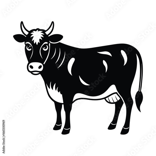Cow Rolling Eyes Dramatically Funny Drawing
