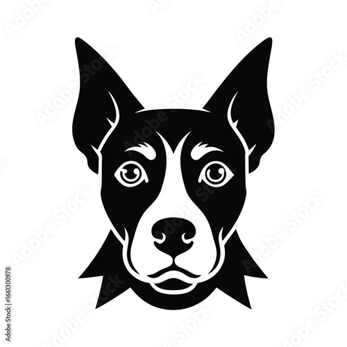 Dog With Crossed Eyes Funny Animal Art
