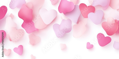 The colorful assortment of hearts creating a romantic and joyful atmosphere.