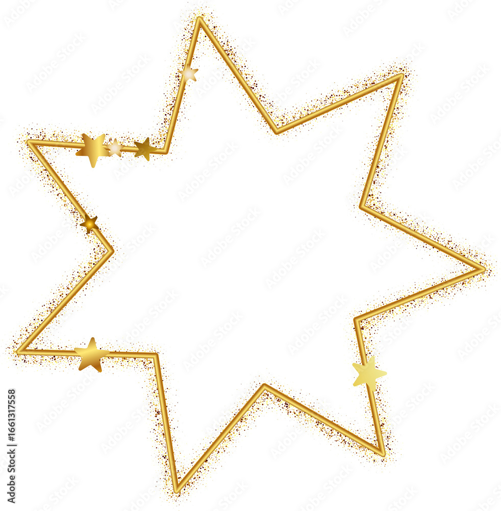 Obraz premium 7-point Gold Star