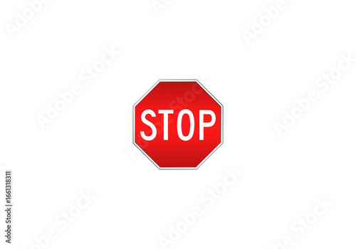 Naklejka znak drogowy, stop, informacja, 