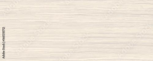 Uniform light wood texture with horizontal veins. Vector wooden background. White oak structure. Ivory wood grain