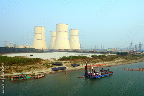 A nuclear power plant in Bangladesh. Ruppur Nuclear Power Plant