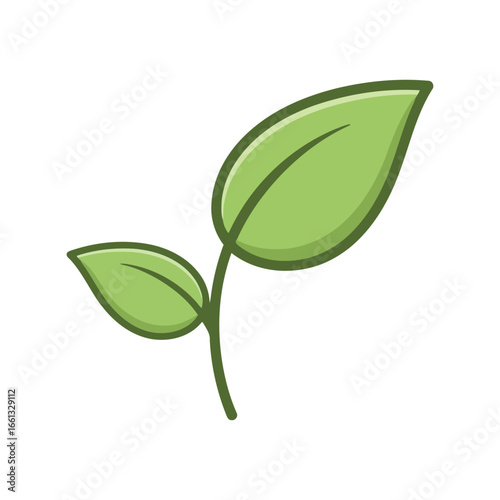 Green sprout seedling illustration new growth plant nature organic isolated vector