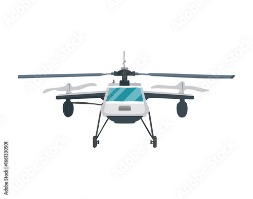 Illustration of a Sleek Civilian Chopper with a Modern Design