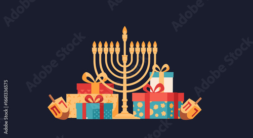 Celebrate the festival of lights with hanukkah symbols and gift giving traditions