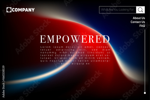 Page design inspiration with abstract background. Shades of gradient background pattern