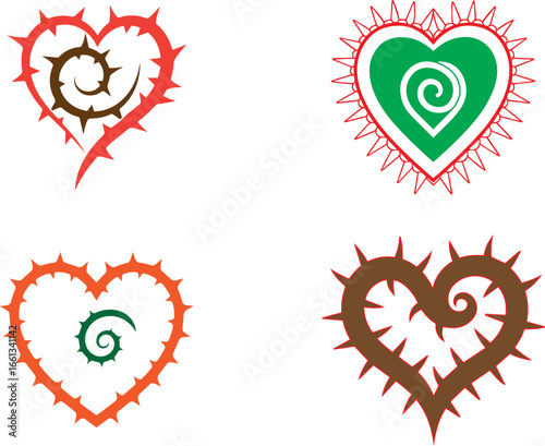 Unique Heart Tattoo Design - Thorny Love and Emotional Art