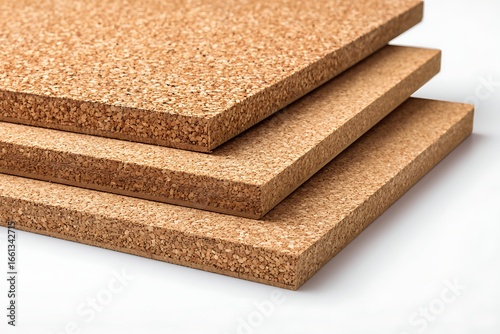 Stacked Cork Board Sheets Natural Texture and Sustainable Material for Flooring and Interiors
