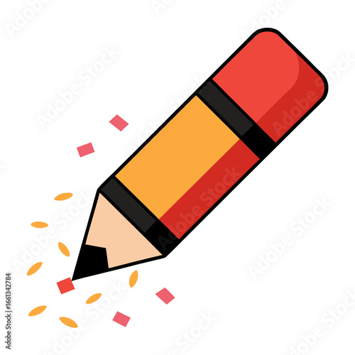 pencil and eraser