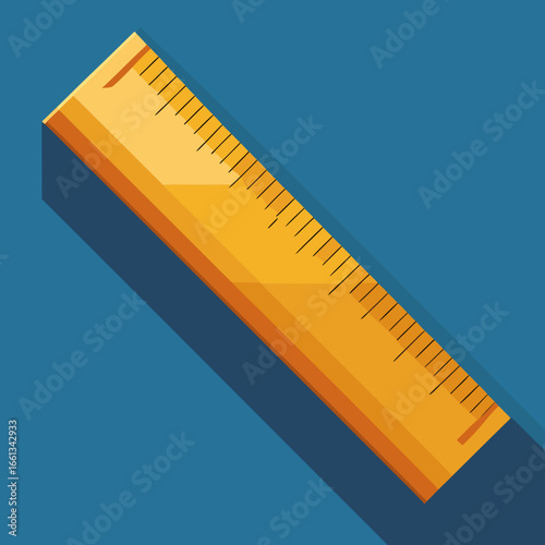 vector illustration of a ruler