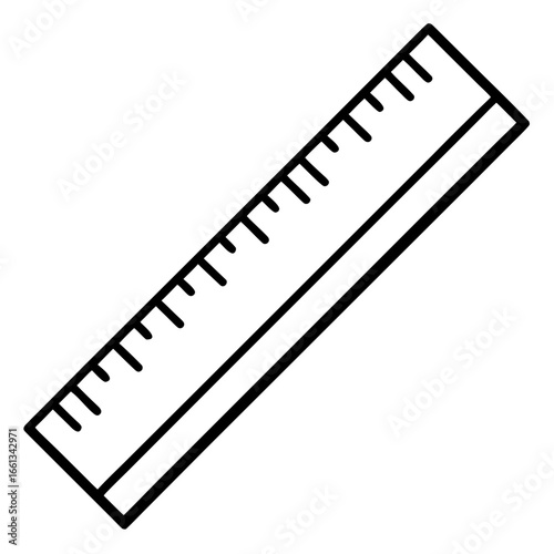 ruler and pencil