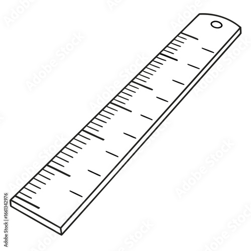 ruler isolated on white