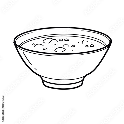 illustration of a bowl of milk