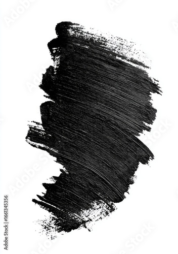 Black mascara stroke on white background (1)