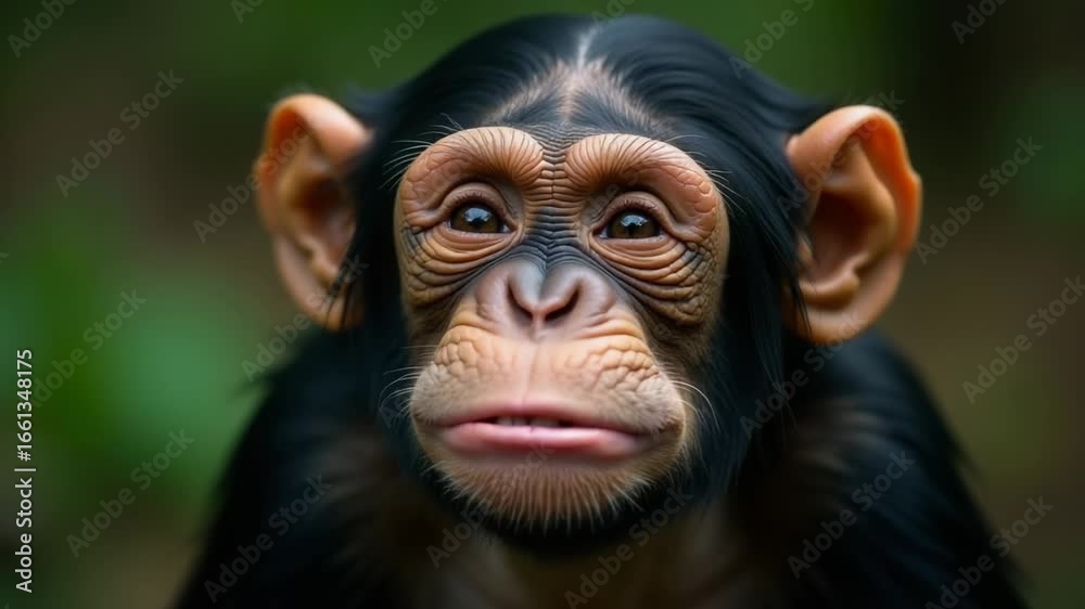 A close-up view of a monkey's face with its mouth open, suitable for illustration or educational purposes A close-up view of a monkey's face with its mouth open, suitable for illustration or educational purposes